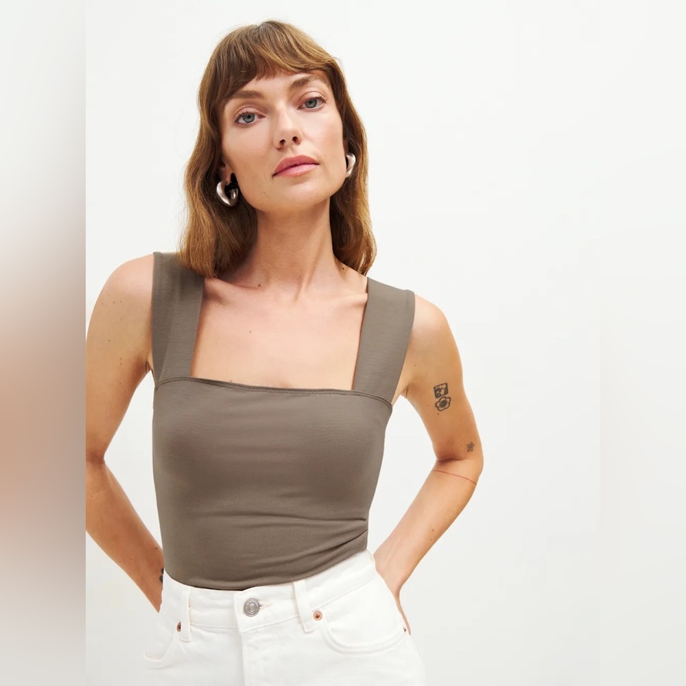 Reformation Clarke Knit Tank in Shitske